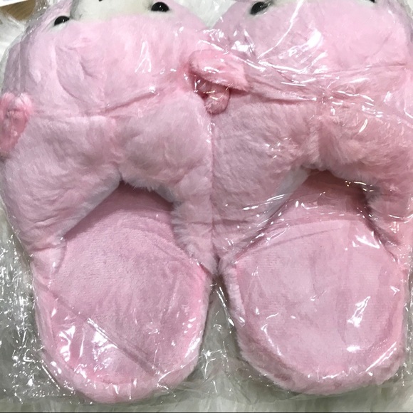 BRAND NEW Pink Plush Alpaca Slippers - Picture 11 of 12